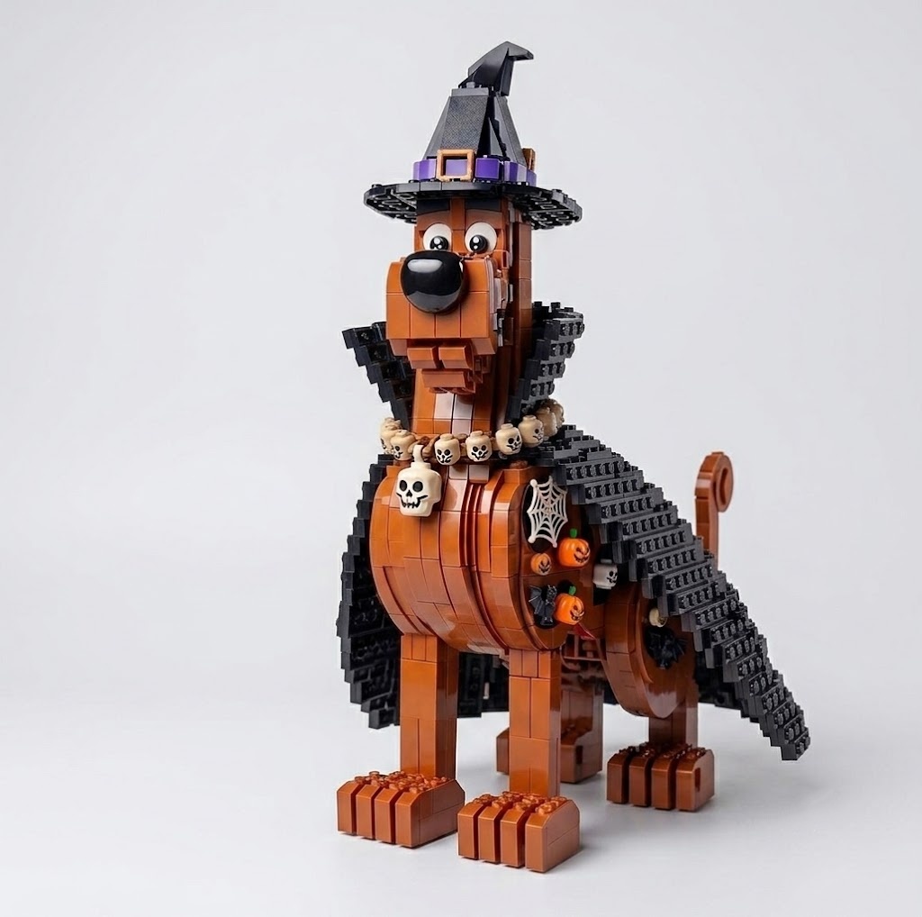 Wizard Hound Halloween Brick Edition
