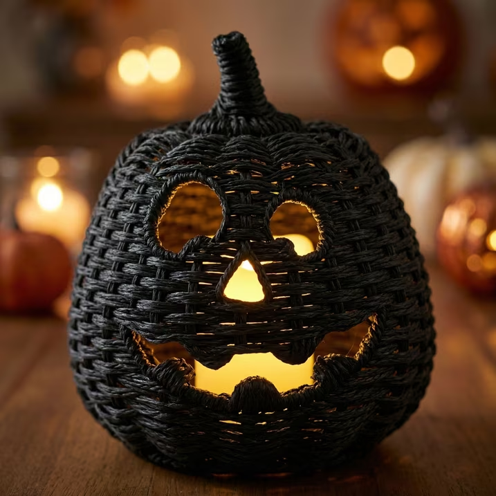 Handmade Woven Pumpkin