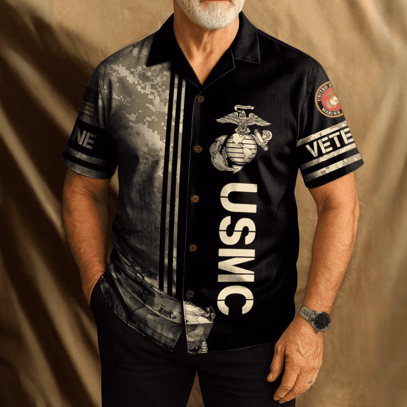 US MARINE 250th Years Of Service Hawaiian Shirt