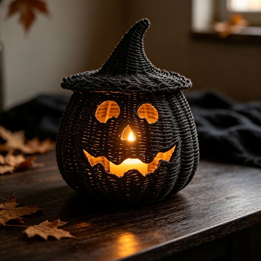 Handmade Woven Pumpkin