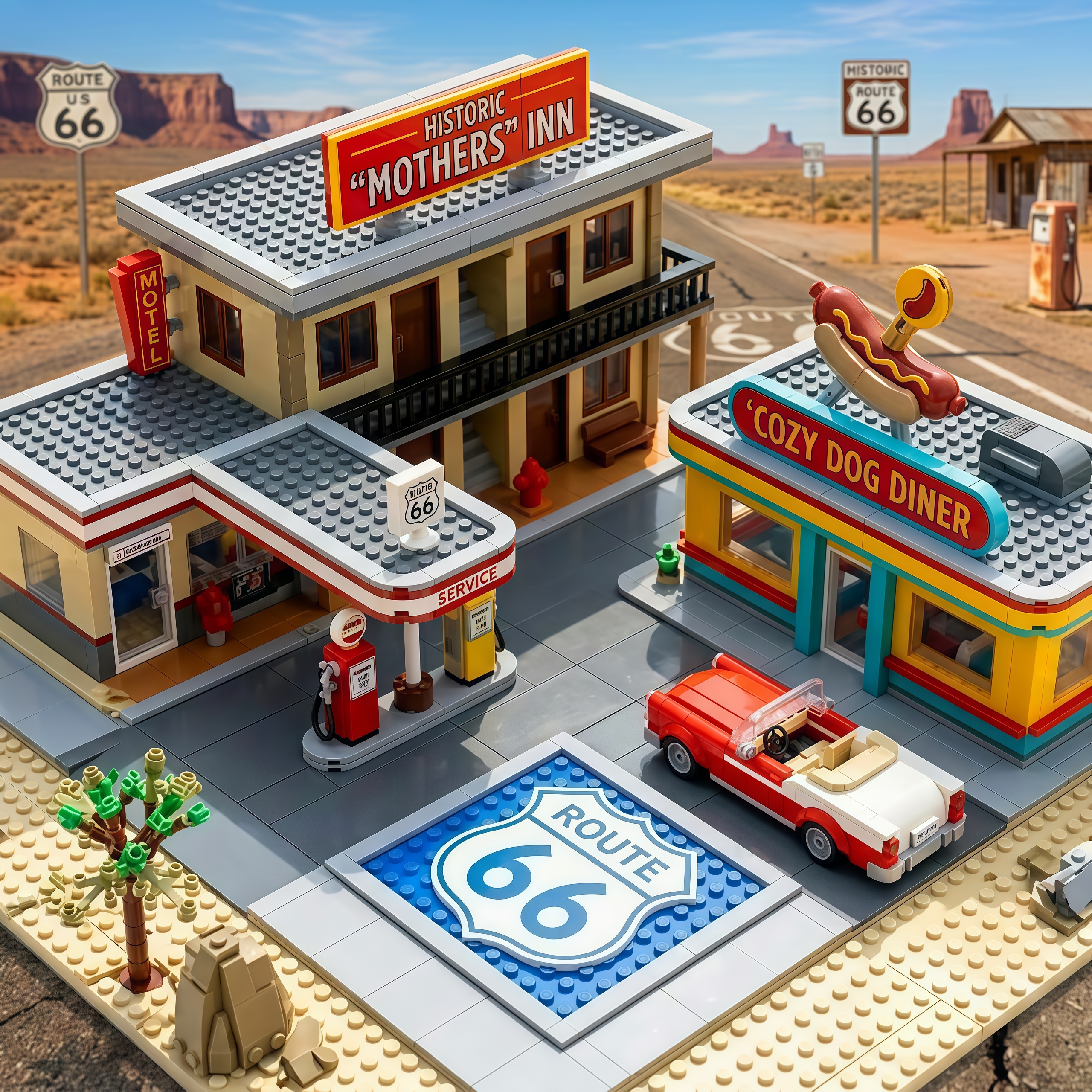 Route 66 100th Anniversary Building Set