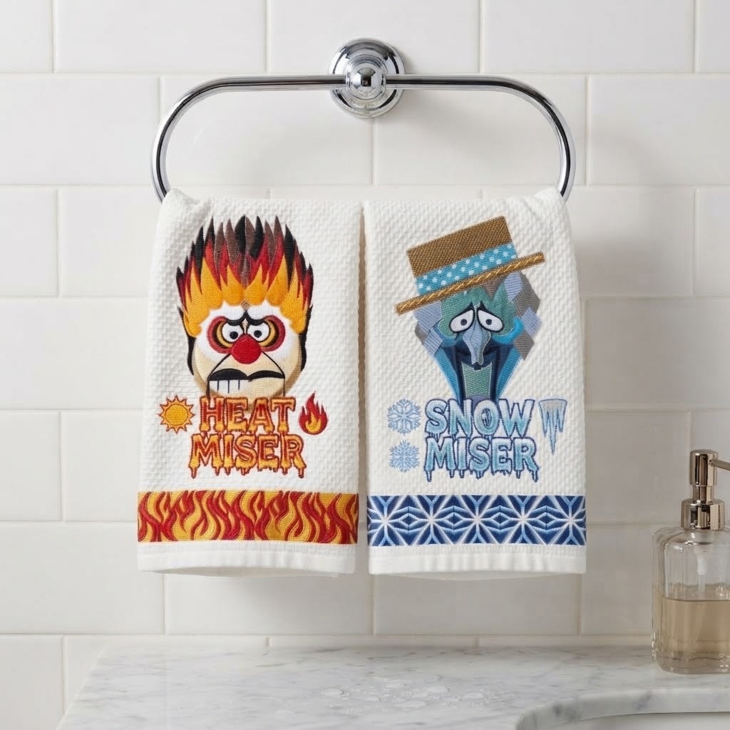 Heat Miser and Snow Miser Towels