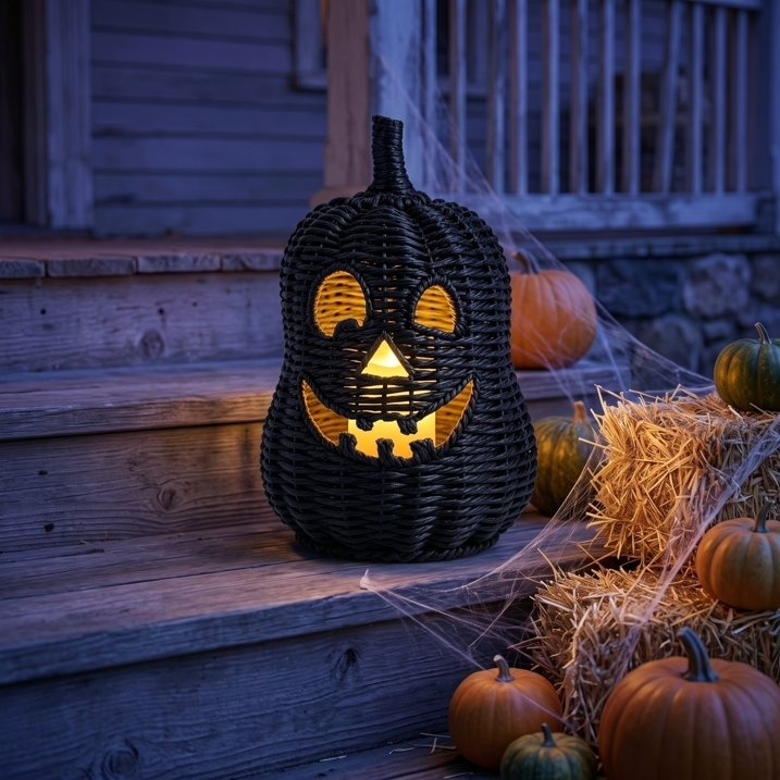 Handmade Woven Pumpkin