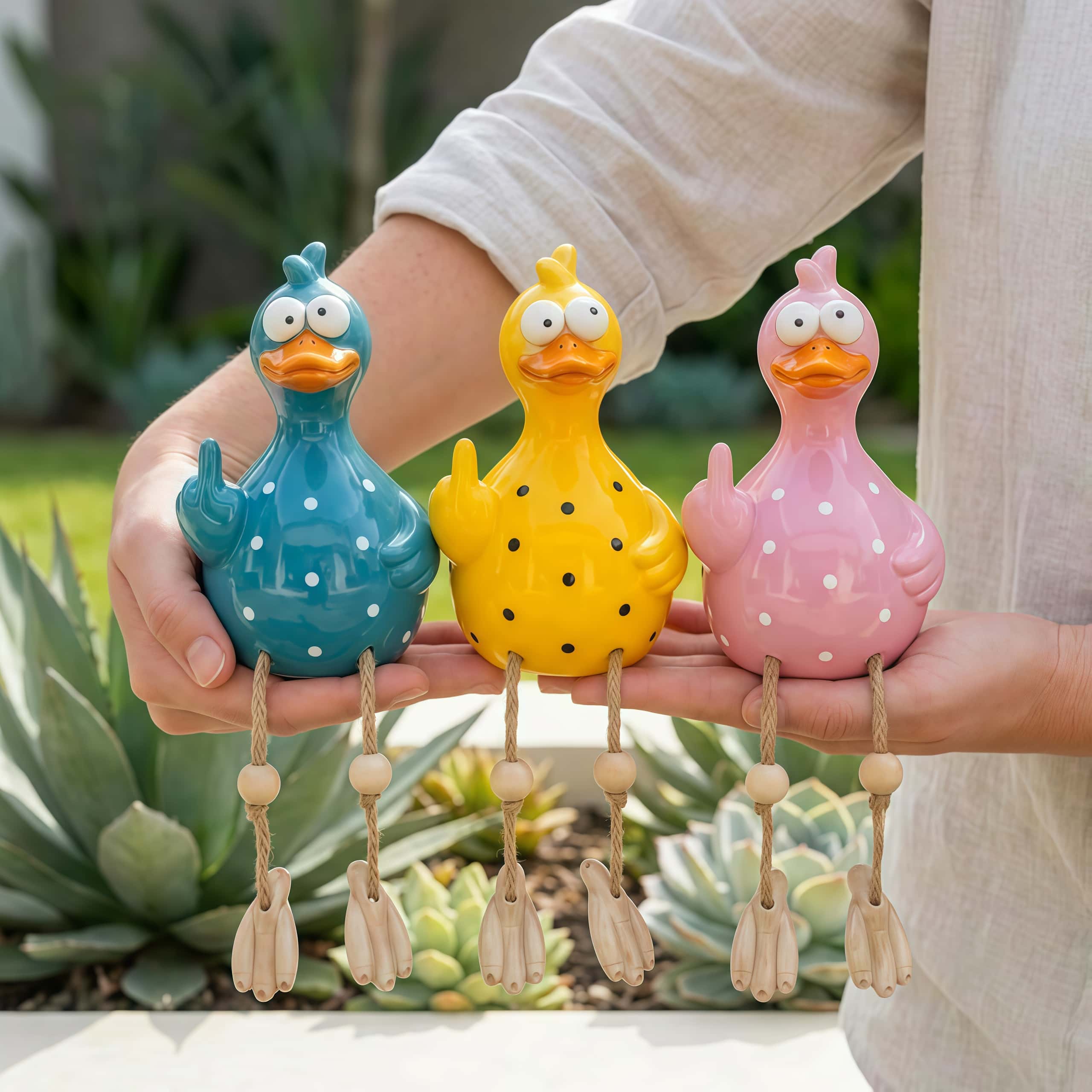 Dangling-Leg Middle Finger Duck