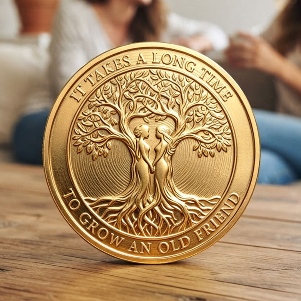 The "Old Friend" Keepsake Coin