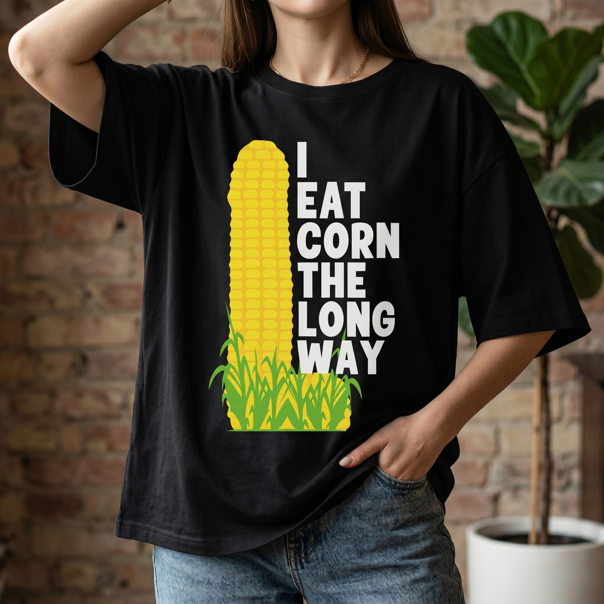 🌽 Unique Gift Idea: Sarcastic Corn Cob Funny Graphic T-Shirt