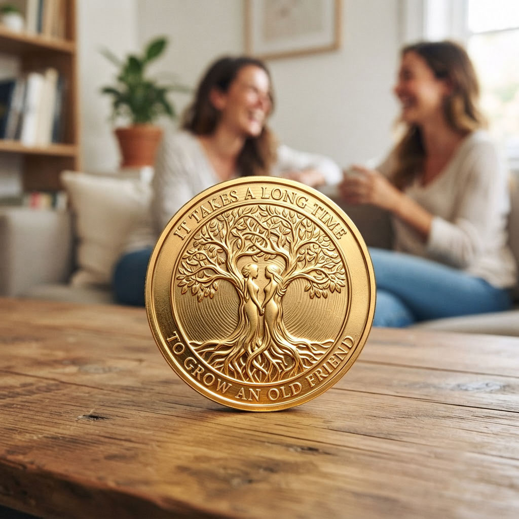 The "Old Friend" Keepsake Coin