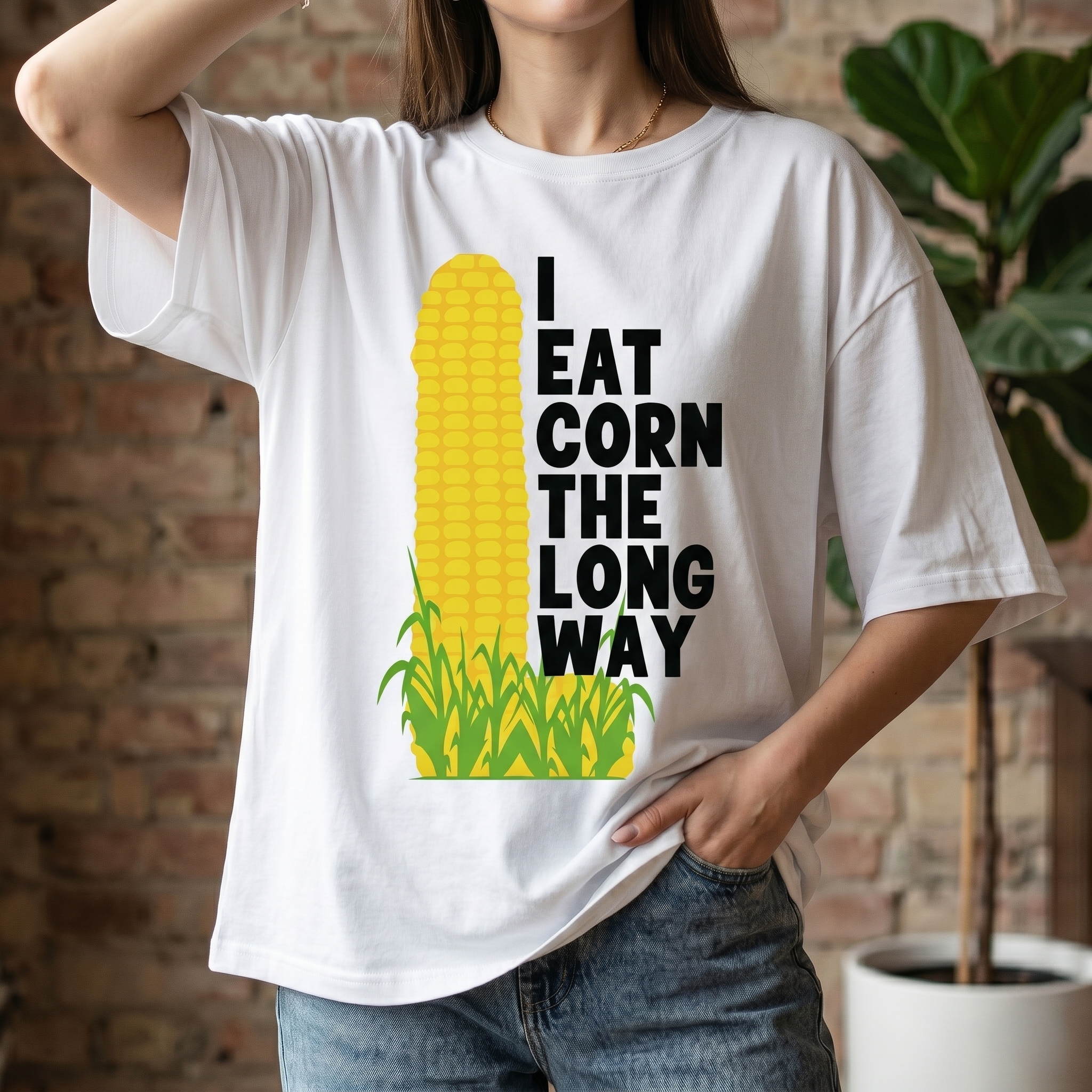 🌽 Unique Gift Idea: Sarcastic Corn Cob Funny Graphic T-Shirt