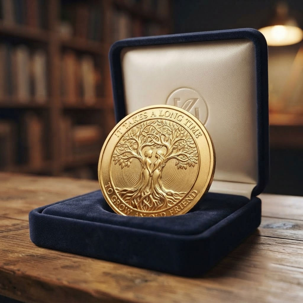 The "Old Friend" Keepsake Coin