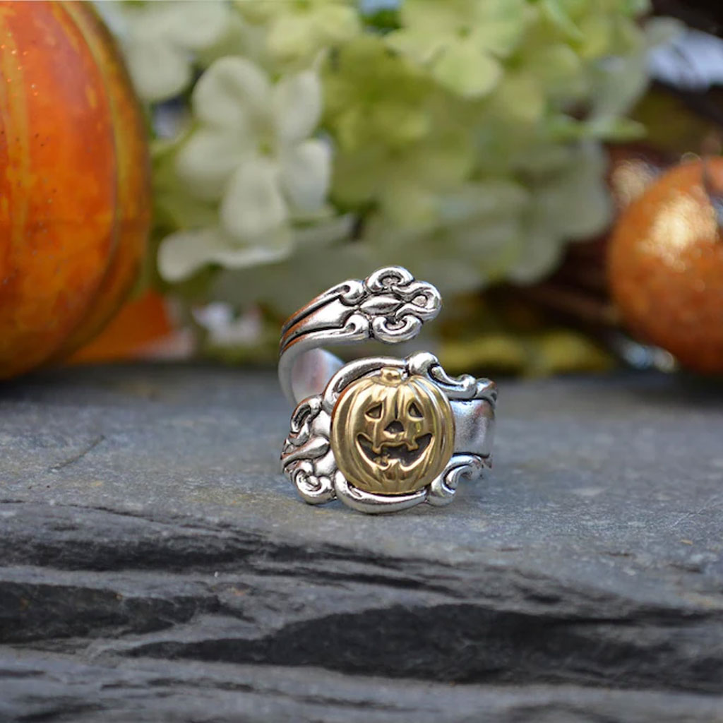 Pumpkin Ring Halloween Spoon ring