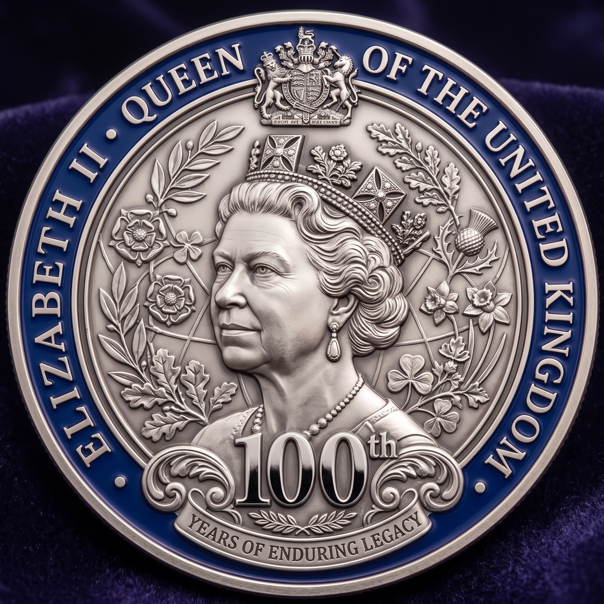 Her Majesty 100th Birthday Commemorative Medallion