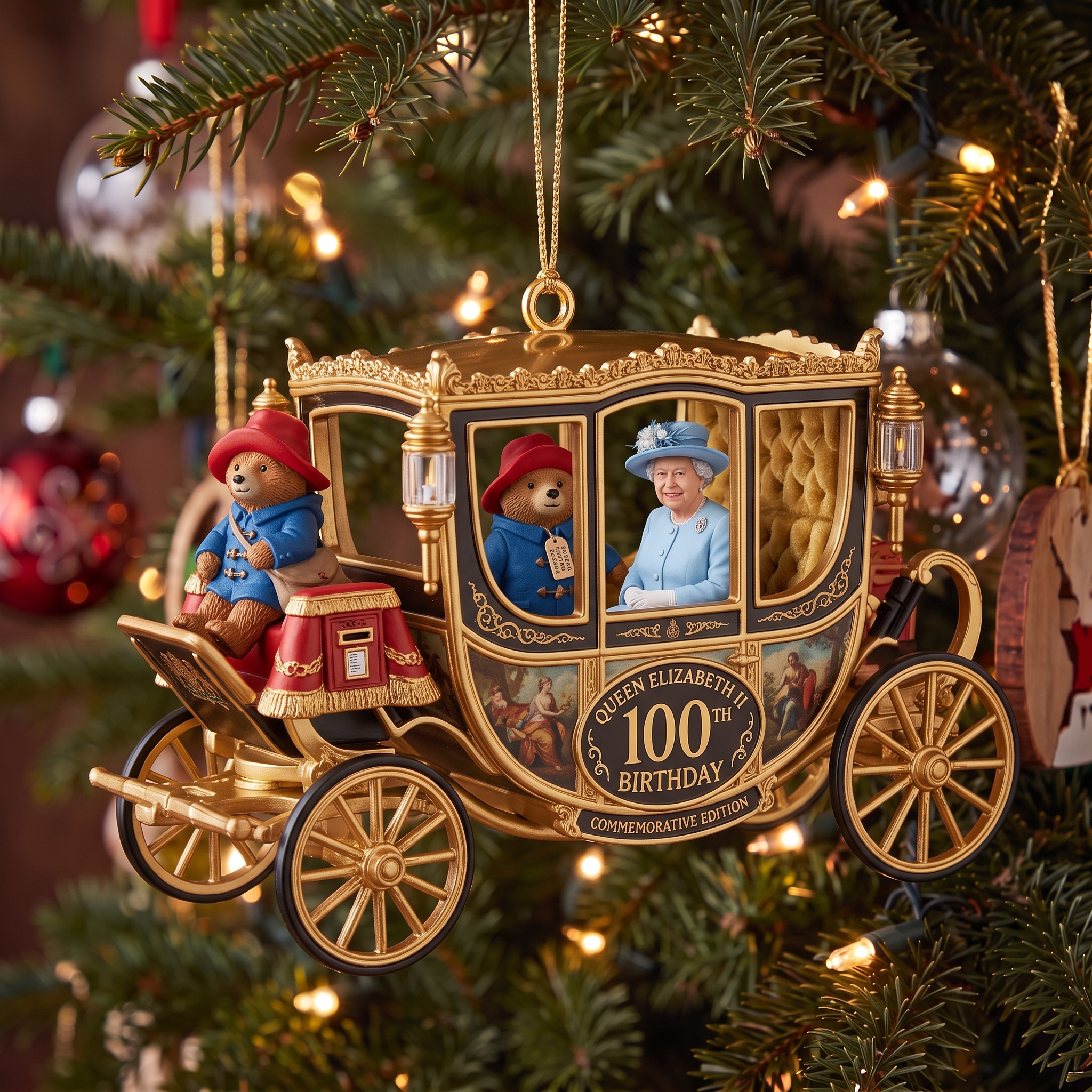 "Royal Golden Carriage" Centenary Commemorative Hanging Ornament