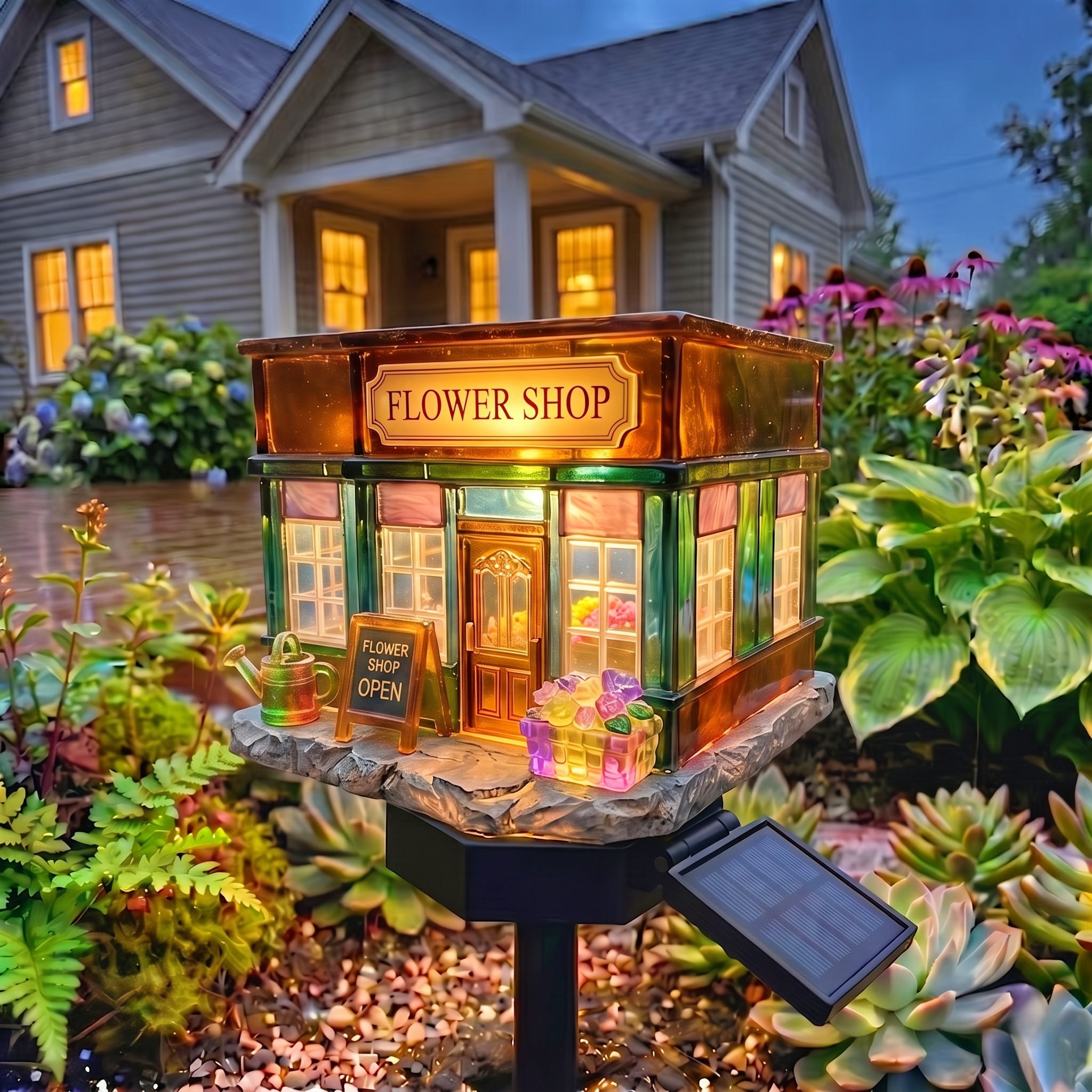 Flower Shop Solar Garden Night Lights
