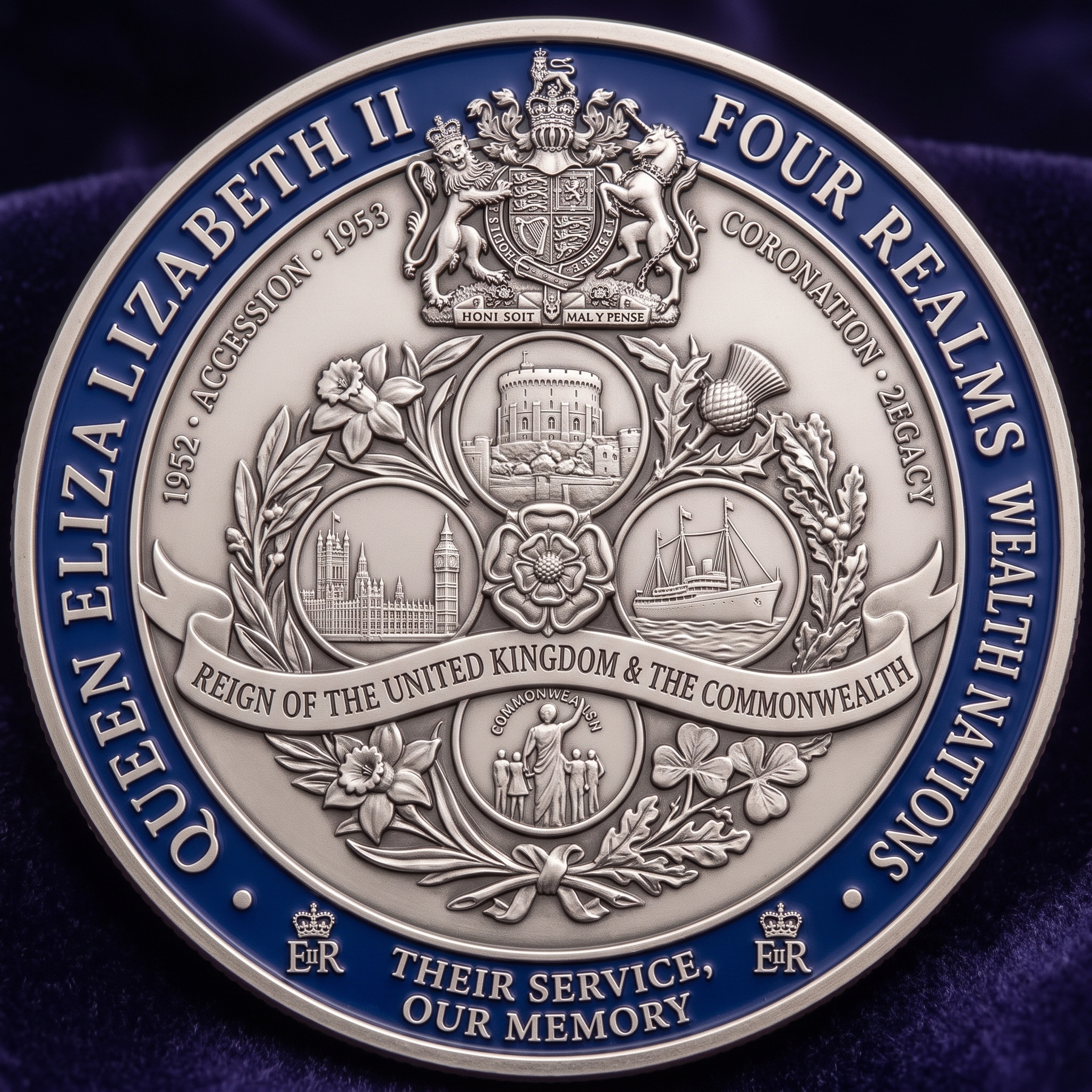 Her Majesty 100th Birthday Commemorative Medallion