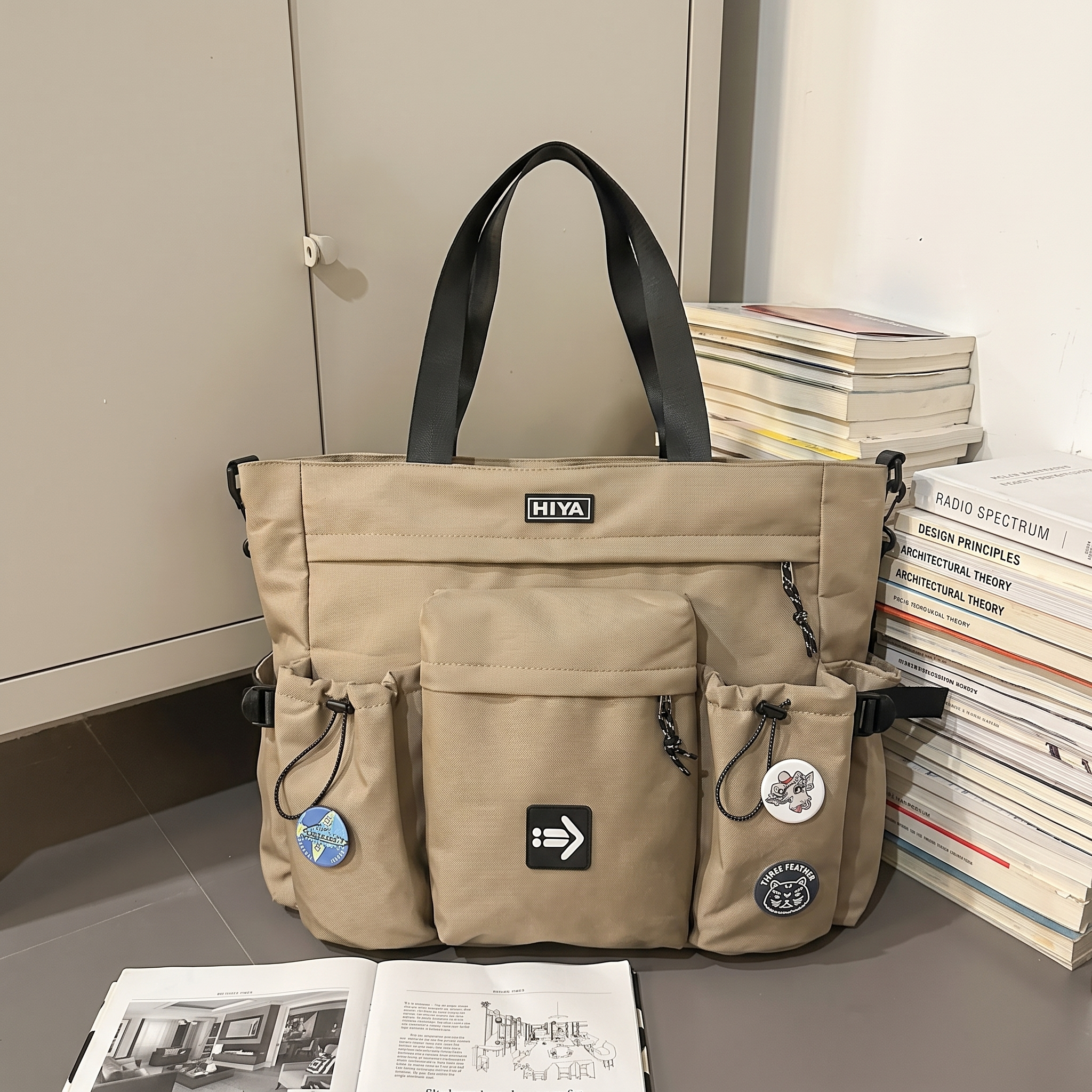 Minimalist, lightweight, versatile, and spacious crossbody bag.