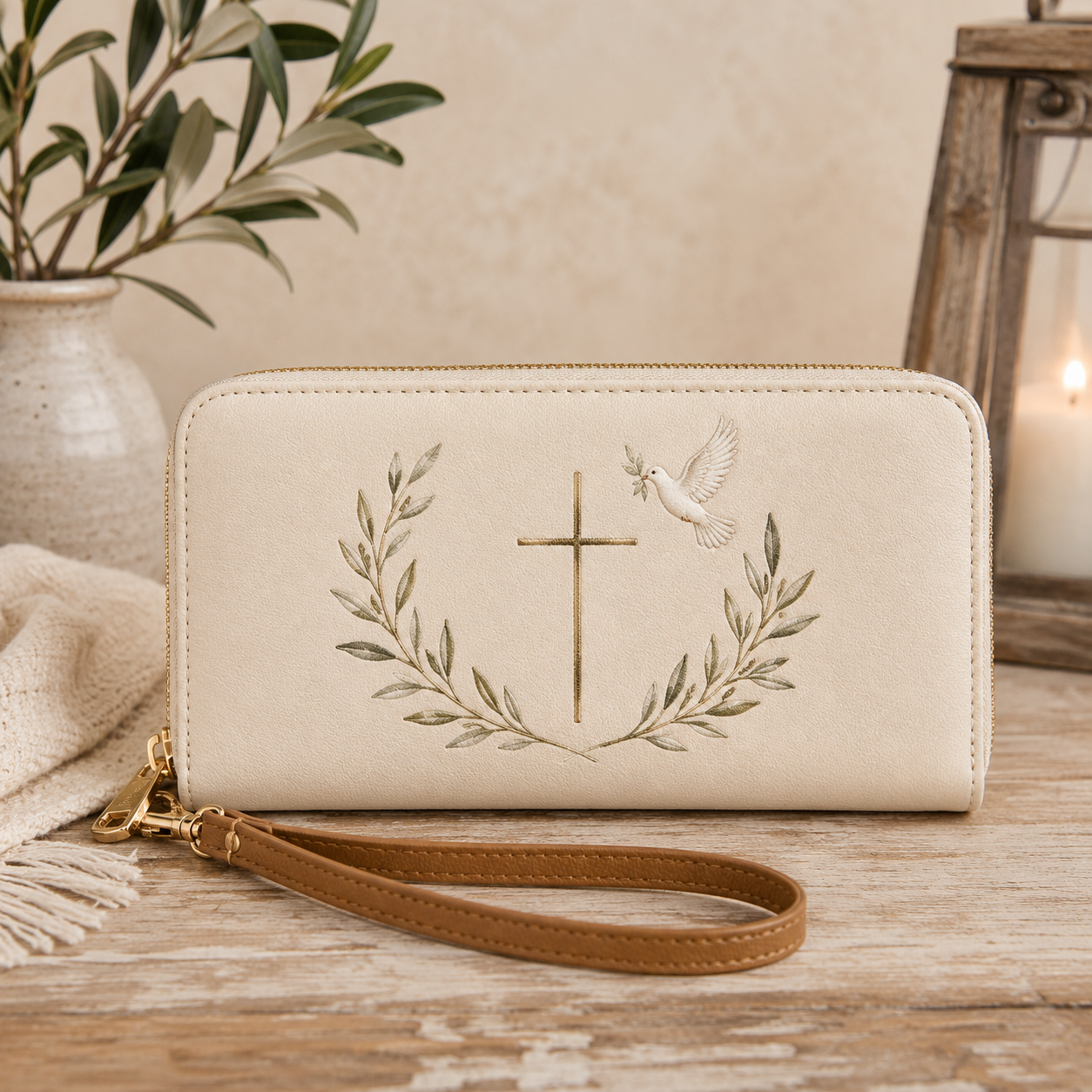 "Peace and Faith" Wristlet