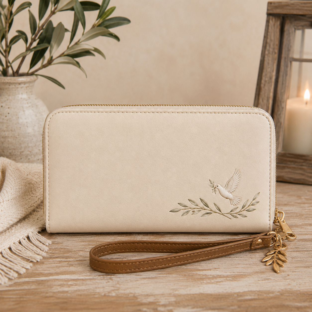 "Peace and Faith" Wristlet