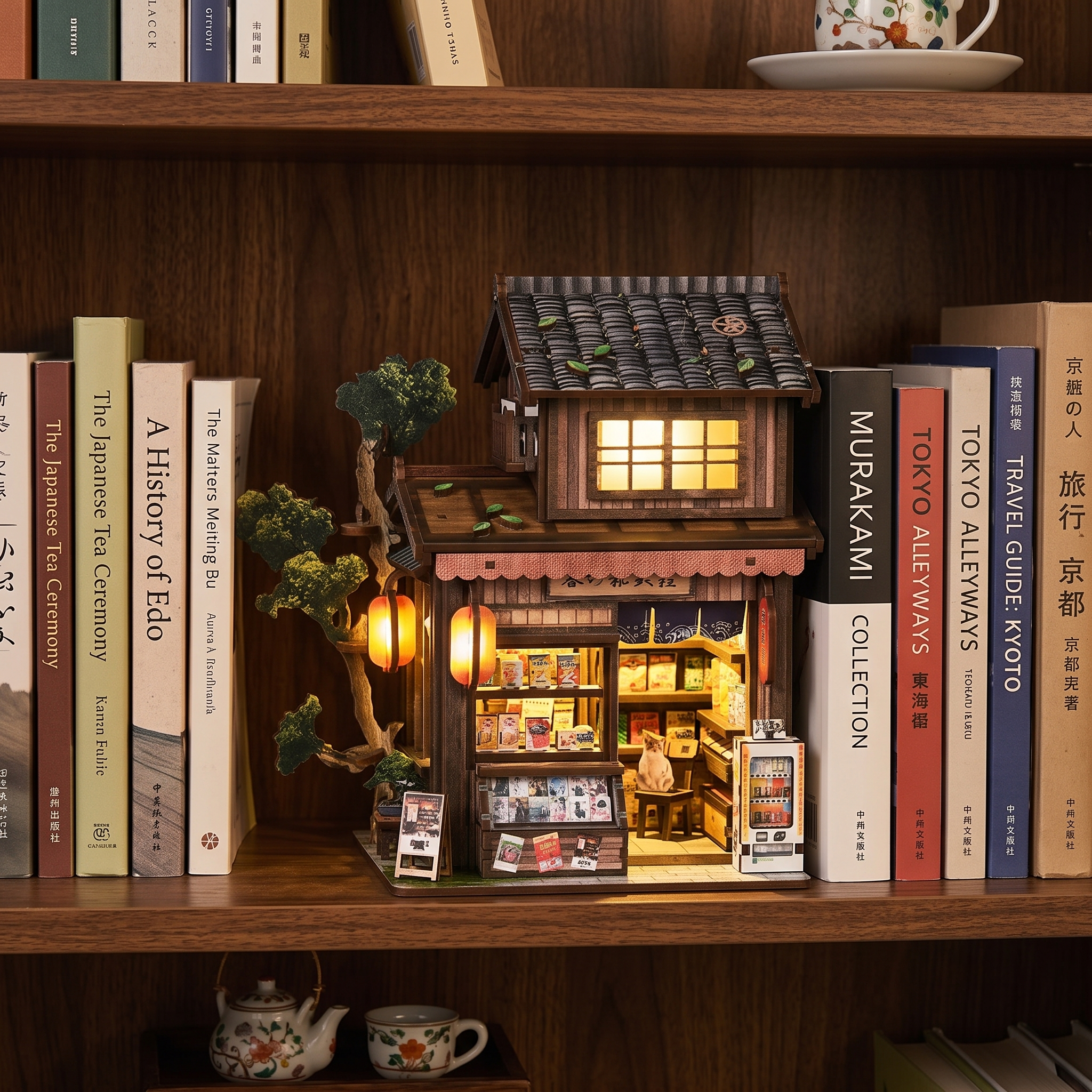 "Springtime General Store" DIY Miniature Book Nook Model