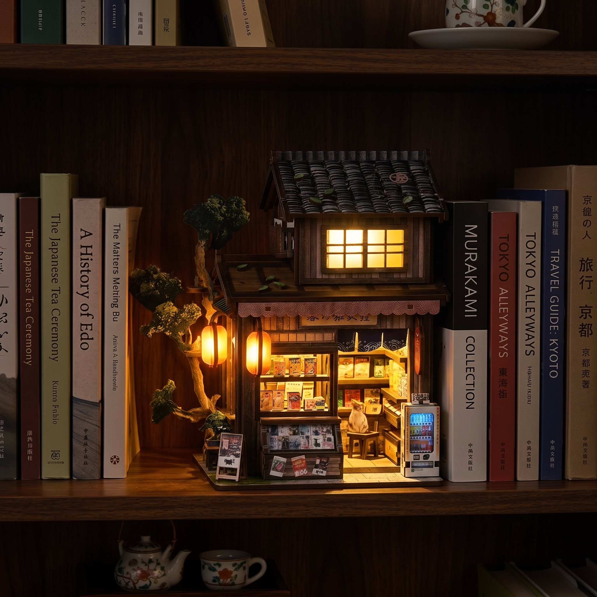 "Springtime General Store" DIY Miniature Book Nook Model