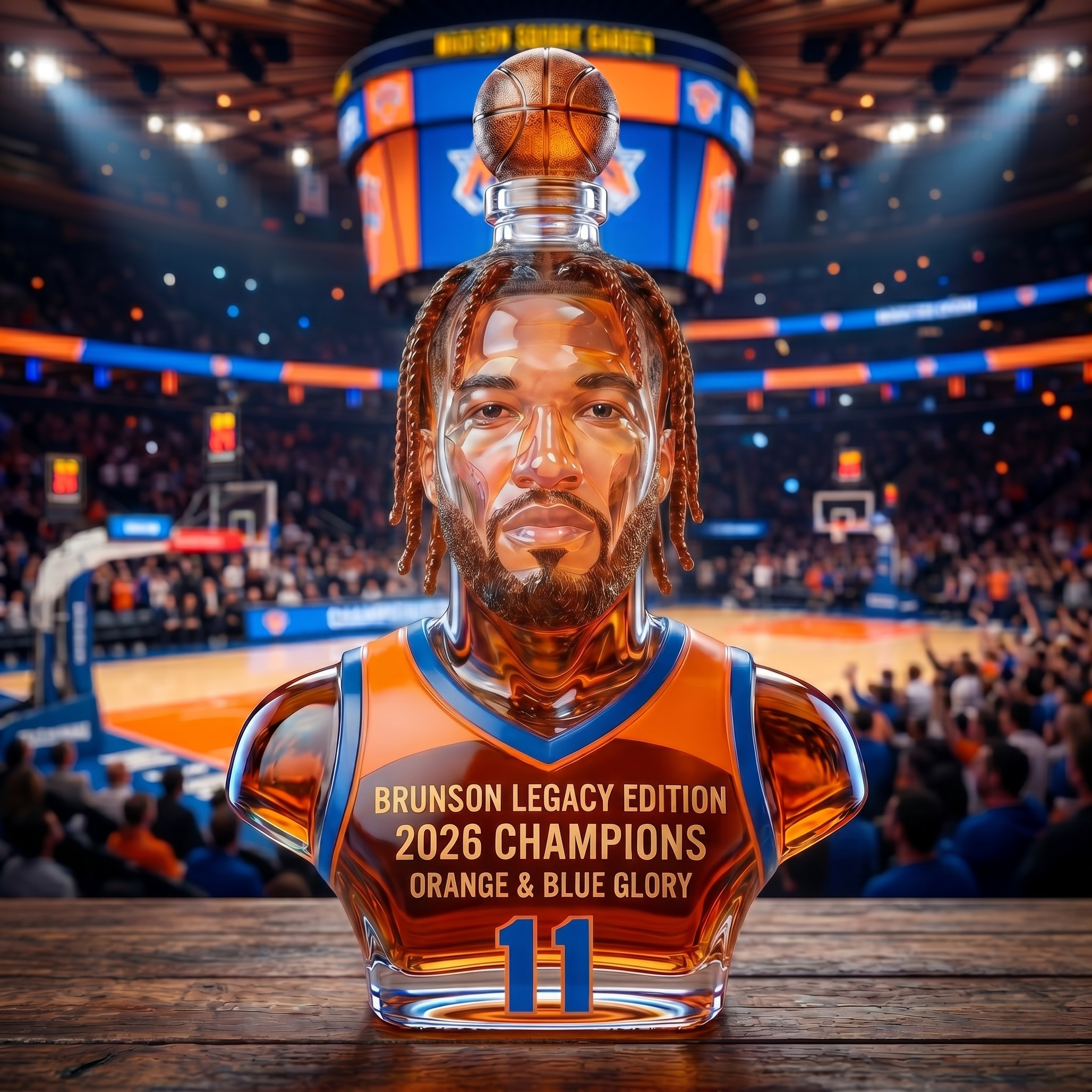 2026 Champion Brunson Whisky Bottle