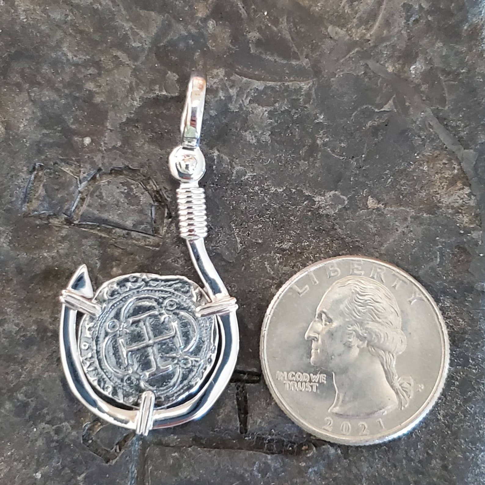 Fish Hook Pendant - Lost Treasure