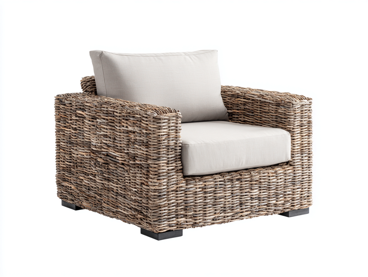 Sedie da giardino - rattan-tessuto-metallo - 98x88x78 cm - beige-naturale-nero - contemporaneo-Razosahome