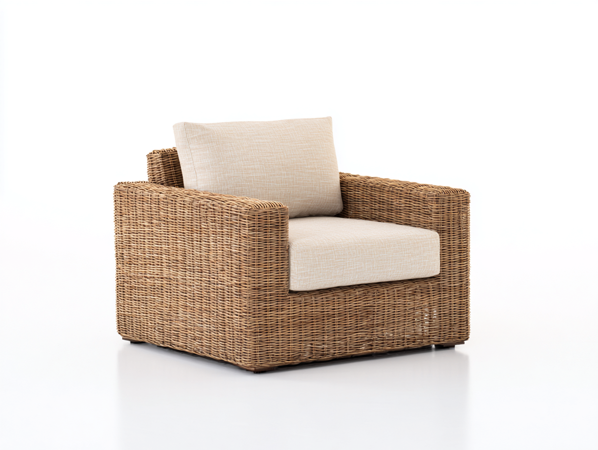 Sedie da giardino - rattan-tessuto - 92x84x76 cm - beige-naturale - minimalista-Razosahome