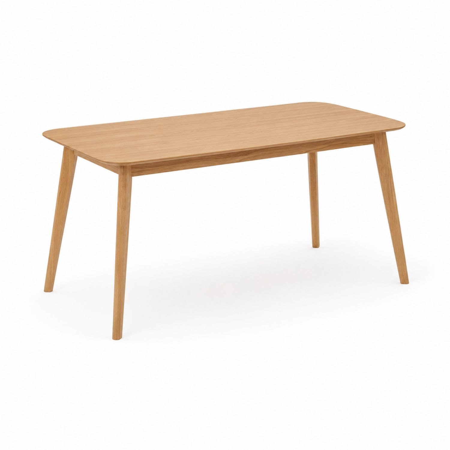 Rechteckiger Esstisch Eichenholz 150x80x75 cm