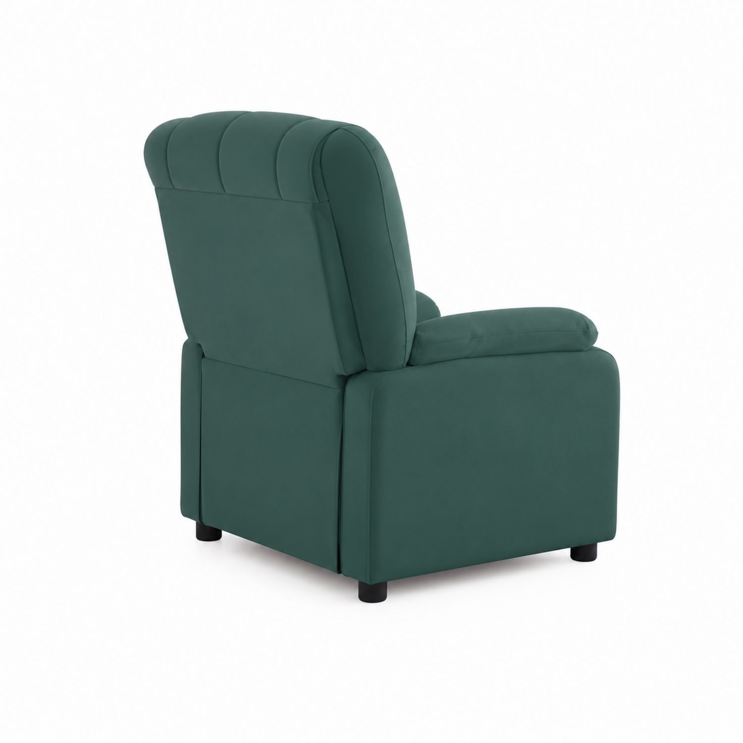 Sillón reclinable de tela verde, 80x70x100 cm