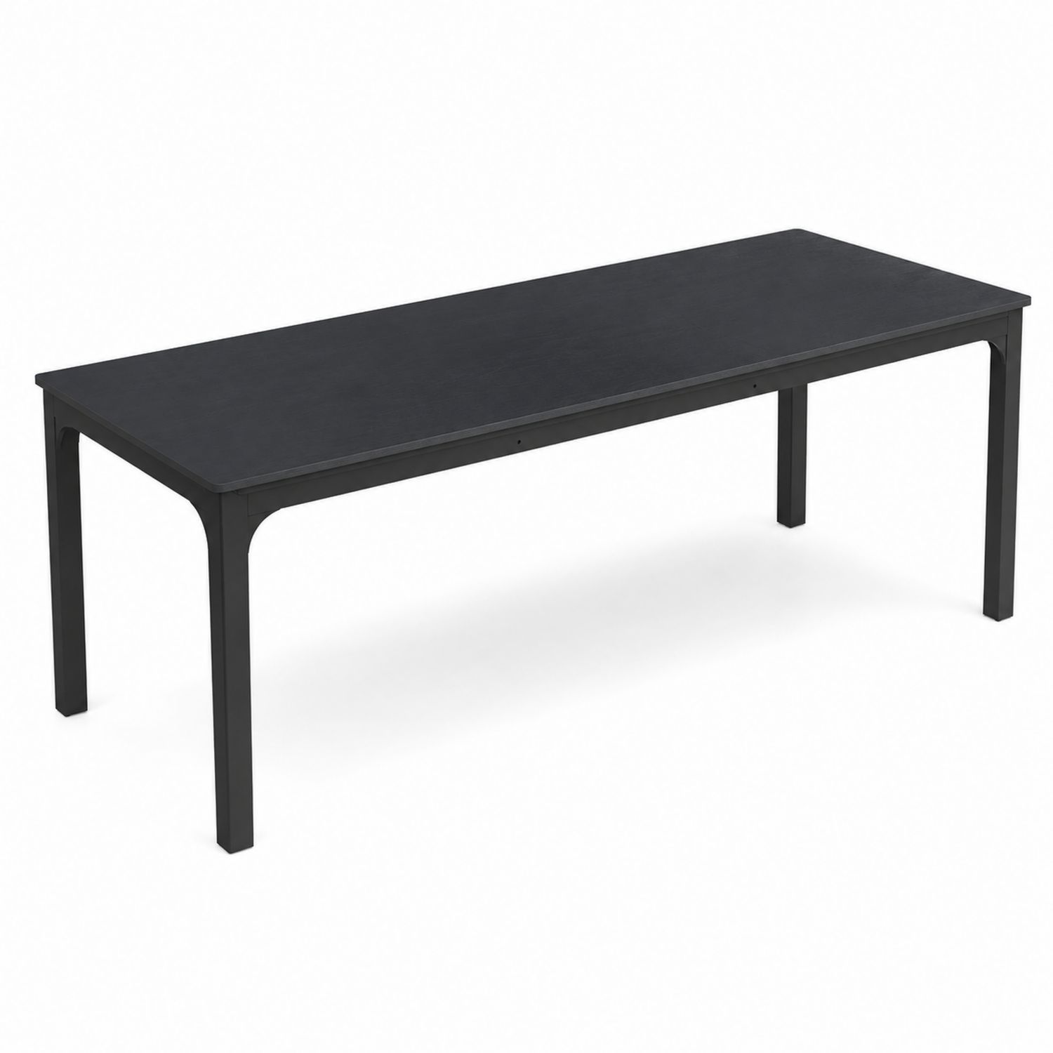 Mesa de acero rectangular negro 180 cm