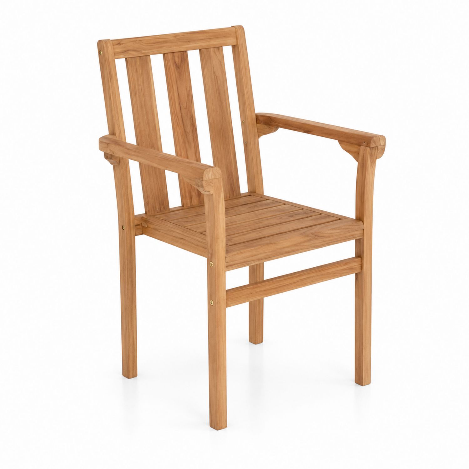 Silla de Madera con Reposabrazos 90x58x60 cm