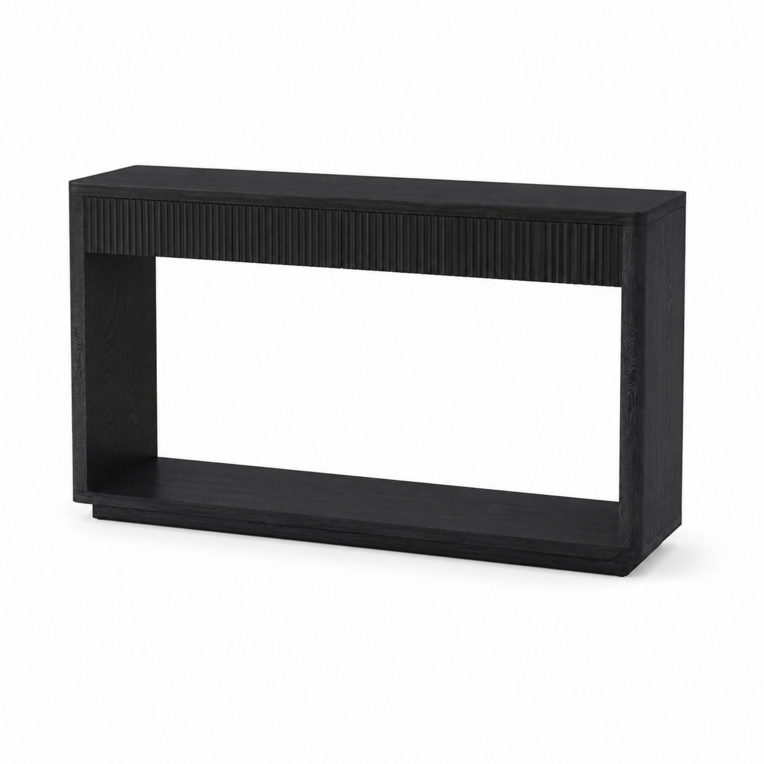 Mesa consola de madera negro 80x120x35 cm