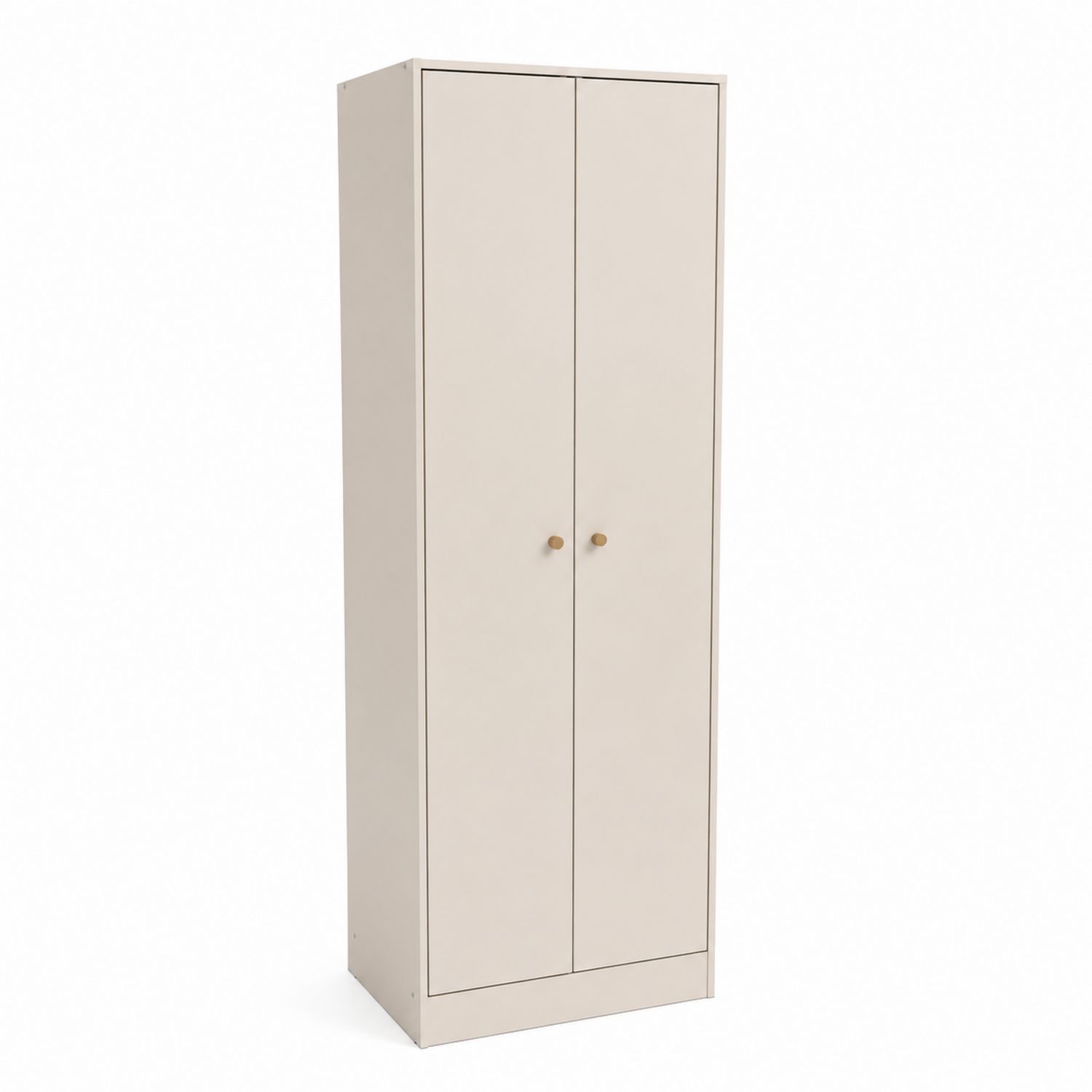 Armadio guardaroba in MDF beige 180x60x40 cm-Lumivista