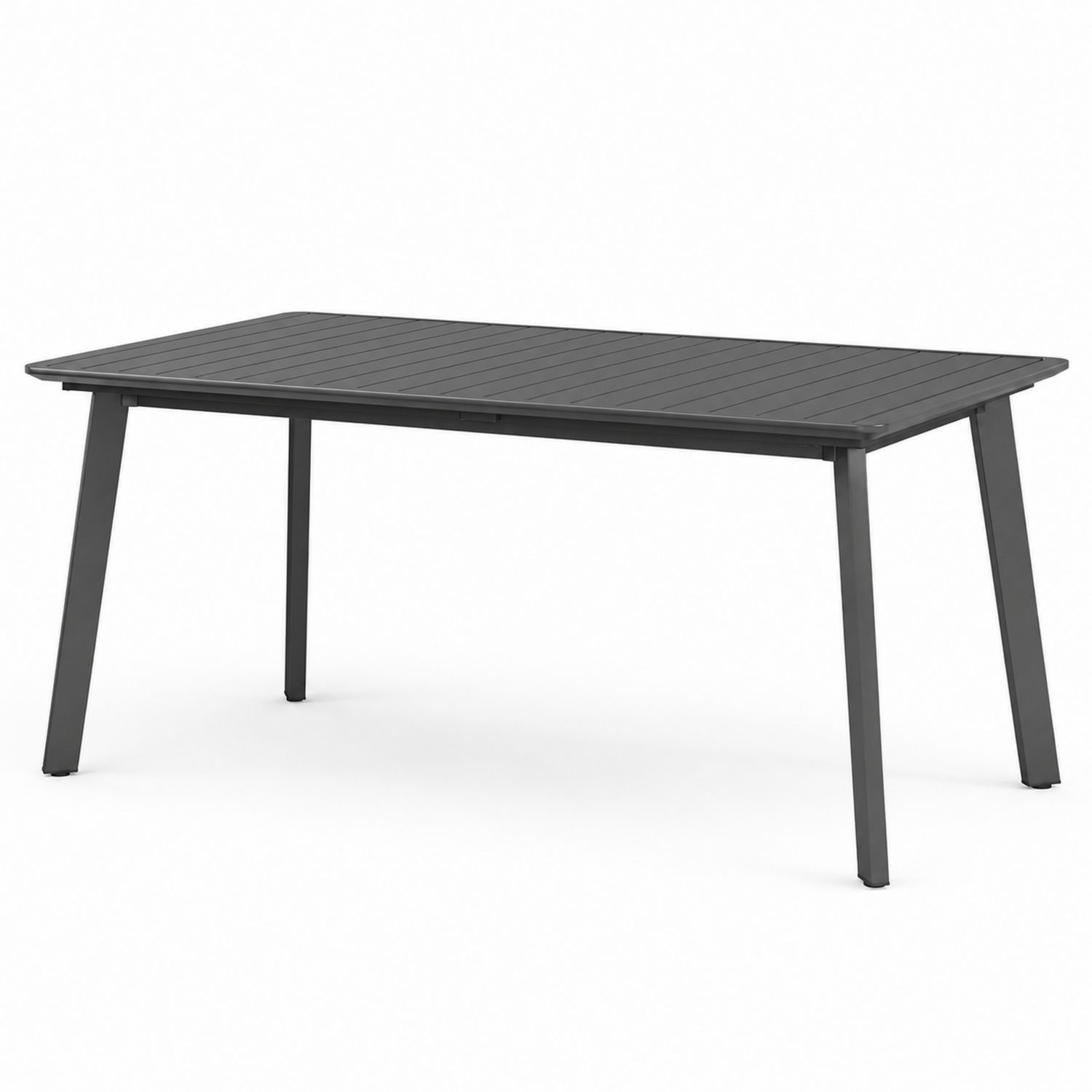 Tavolo rettangolare da esterno in alluminio verniciato Grigio-Lumivista