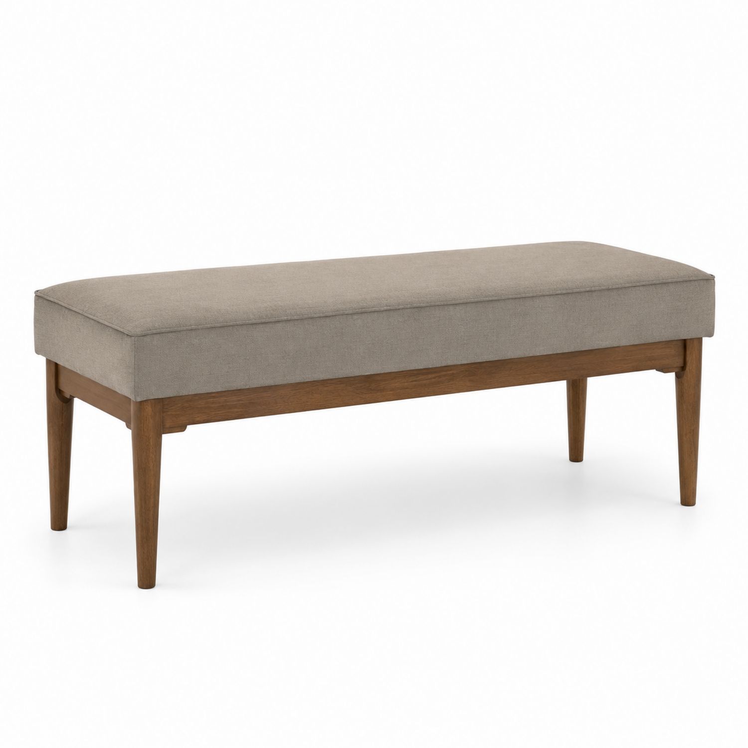 Panca in Legno con Rivestimento in Poliestere Grigio-Lumivista