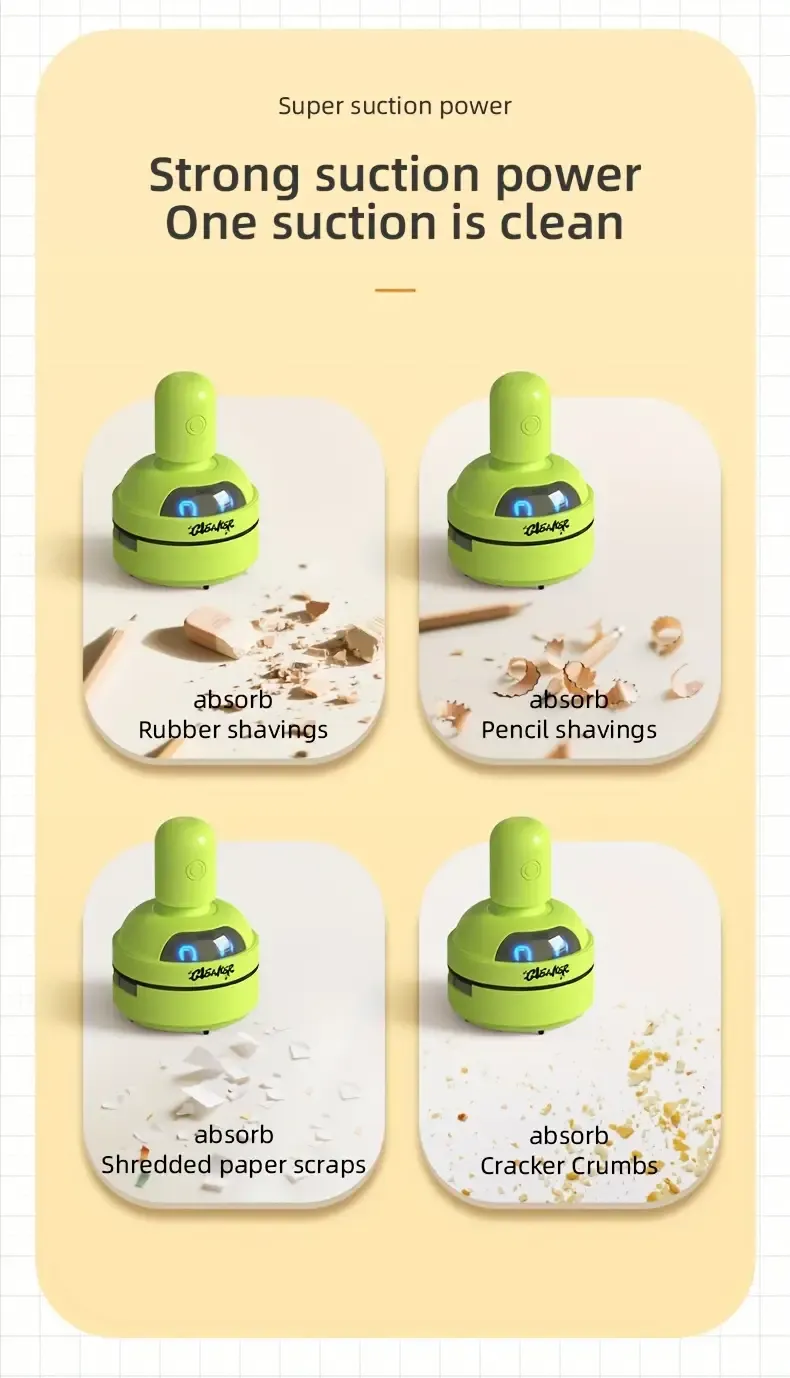 desktop cleaner electric mini vacuum usb rechargeable keyboard dust cleaner for home use mini vacuum desk mini desktop vacuum mini desk vacuum cleaner desk cleaning tool maintenance portable vacuum lightweight cleaner sturdy material build handheld vacuum students home Product details 4