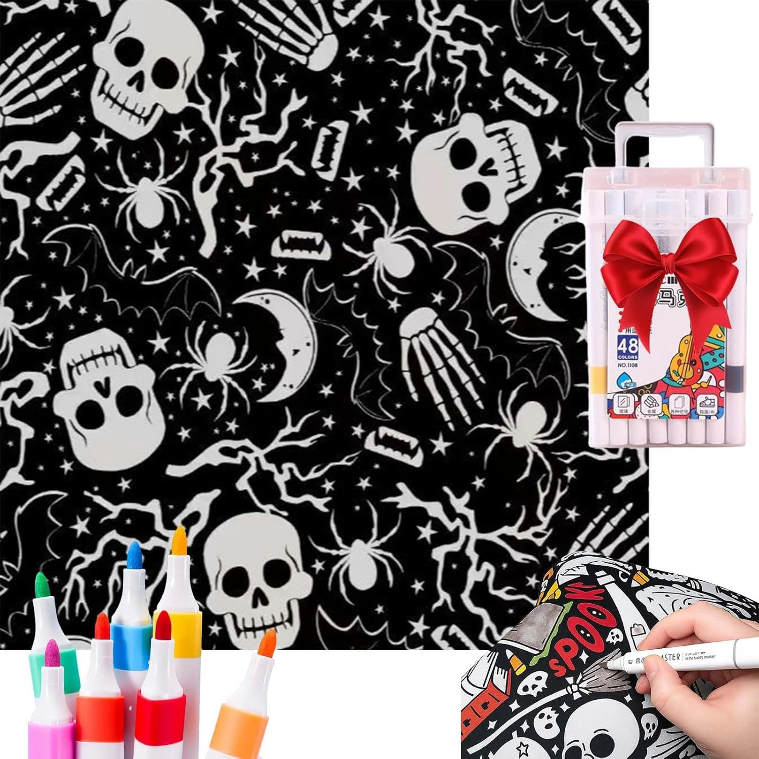 ✨Last Day 49% OFF🎨DIY Coloring Blanket with Markers🎁Perfect Gift For Family & Friends