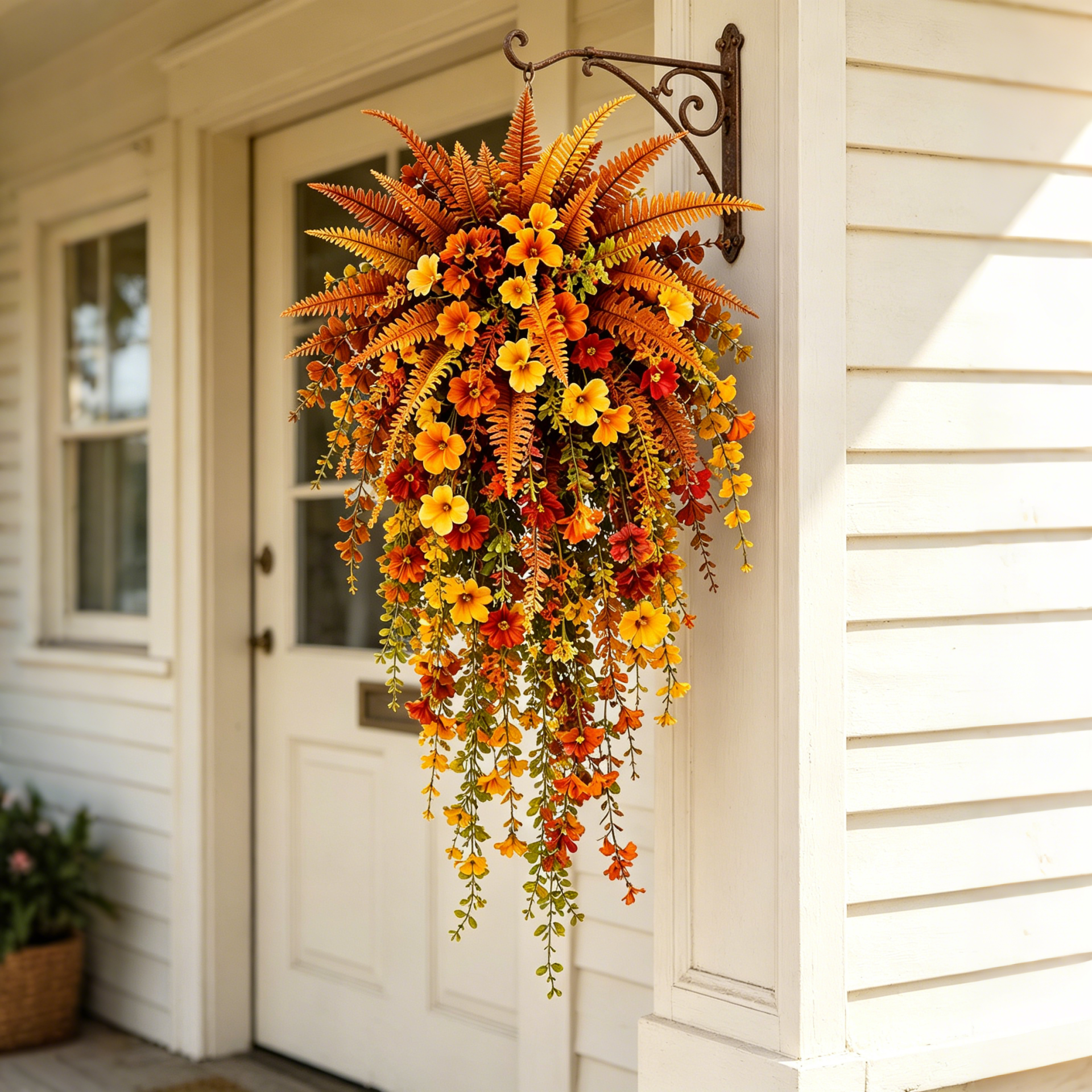 🏆2026 Super Value Set🔥🍂 Artificial Fall Harvest Hanging Basket