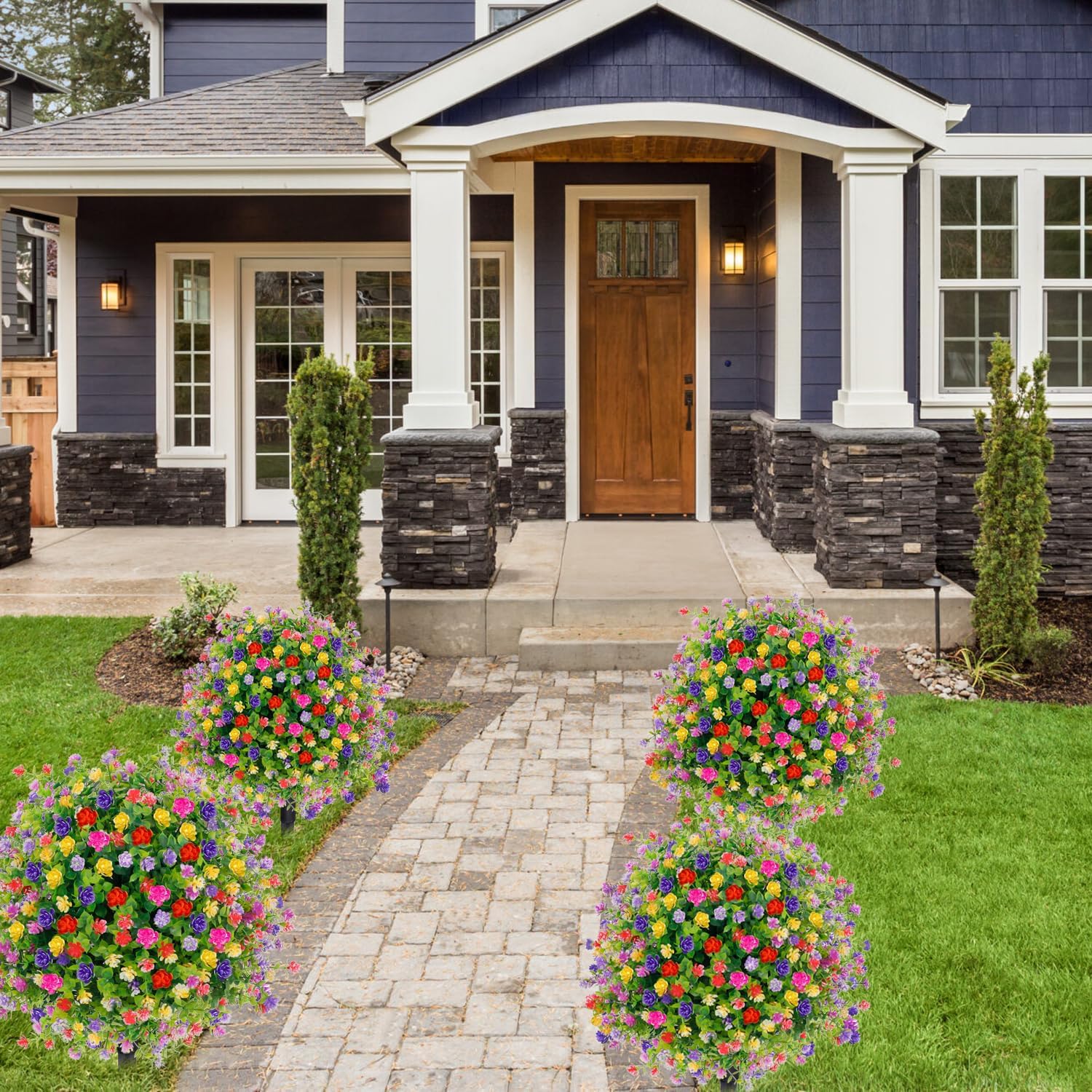 🔥Artificial potted trees with ground stakes