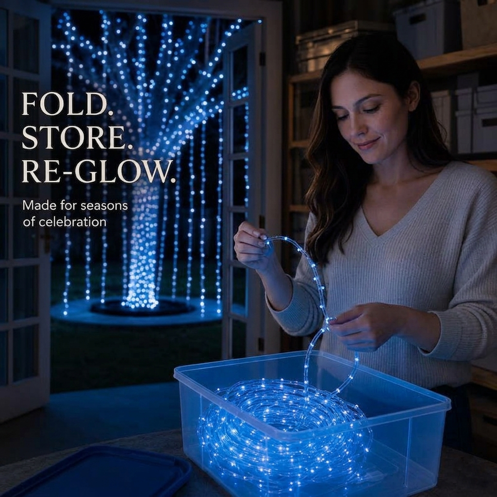 Dreamy Multi-Color LED Waterfall Lights