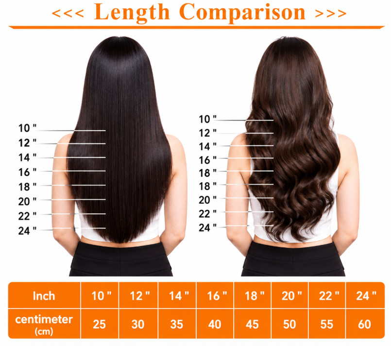 ✨ Invisible Tape-In Hair Extensions | 100% Virgin Human Hair (10 PCS)