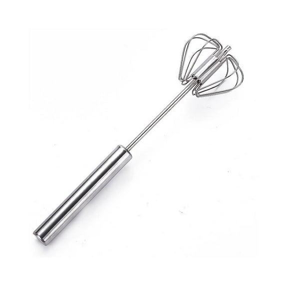 Semi-Automatic Stainless Steel Push Rotary Whisk Set