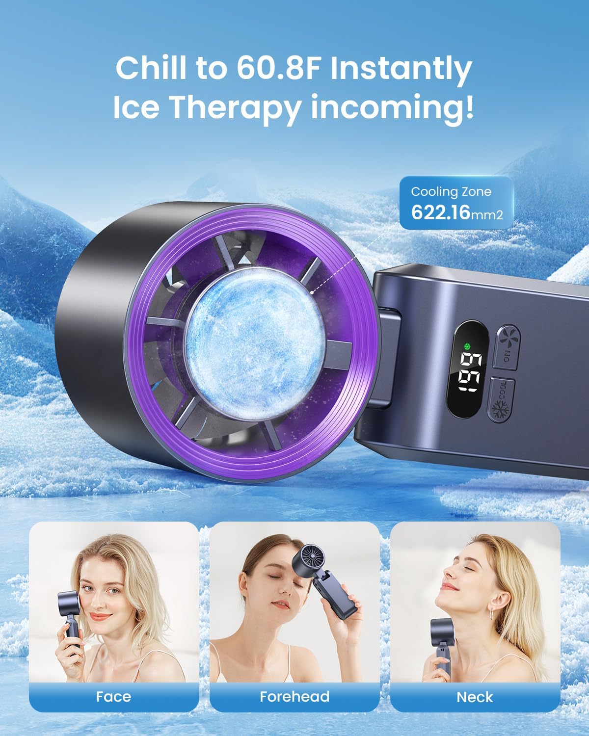 ❄️Ľad vo vrecku, hurikán v ruke🥶Superrýchly prenosný ventilátor🌪️