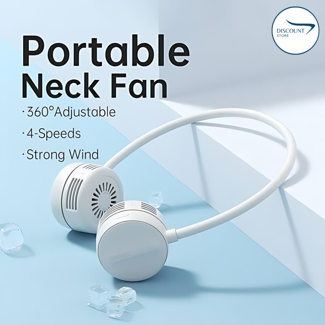 🌬️Prenosný ventilátor na krk bez lopatiek – ľahký a pohodlný, udrží vás v chlade celý deň! Nevyhnutnosť mať ventilátor na krk 🧊