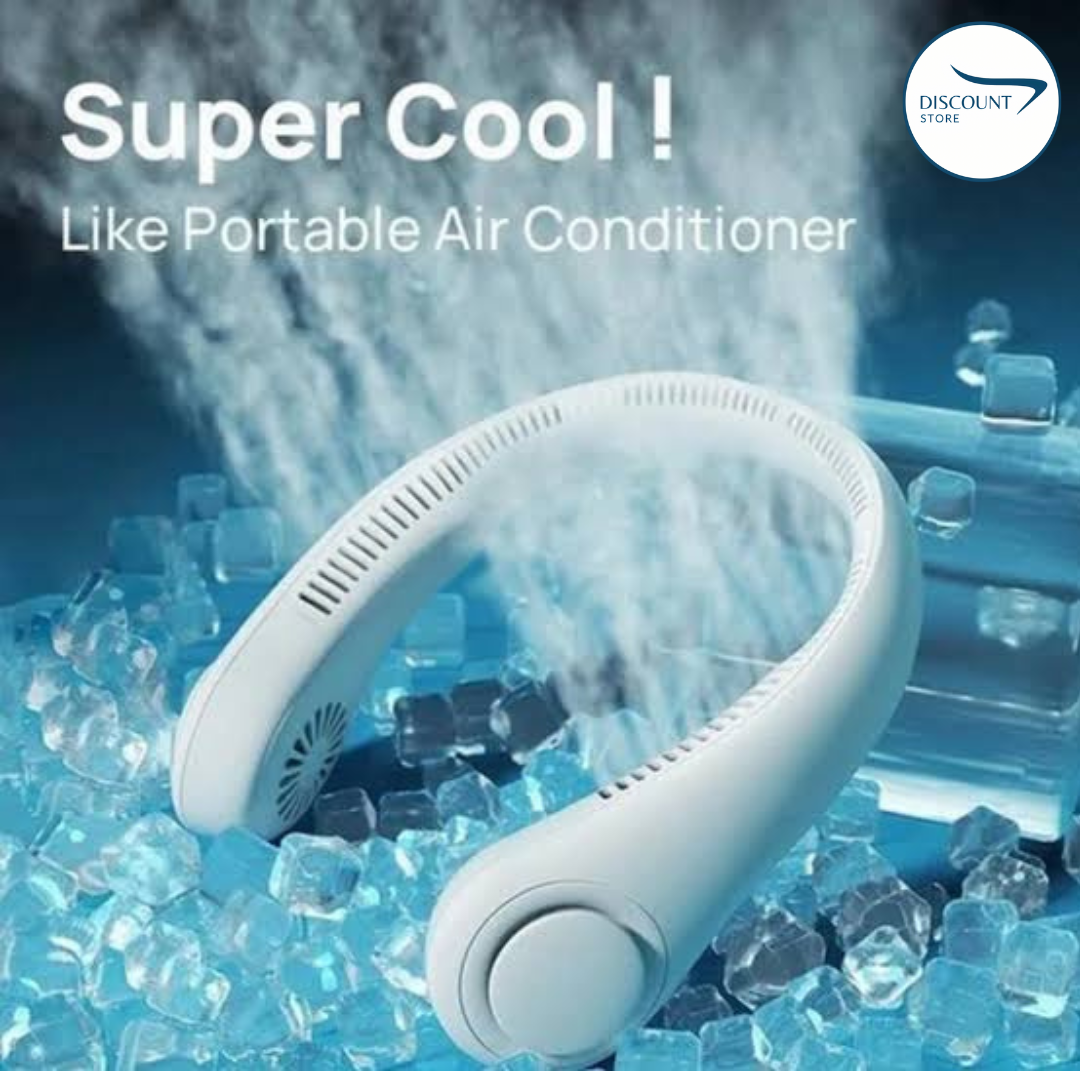 🌬️Prenosný ventilátor na krk bez lopatiek – ľahký a pohodlný, udrží vás v chlade celý deň! Nevyhnutnosť mať ventilátor na krk 🧊