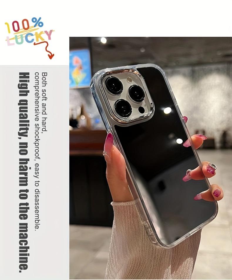 Makeup Mirror Phone Case for Women Men, Compatible with iphone 17promax 16, 15, 14, 13, 12, 11 Pro Max Pro Plus. Personalized Cute Mirror Makeup Phone Protective Cover Suitable for iphone, Shockproof Phone Case And Accessories.