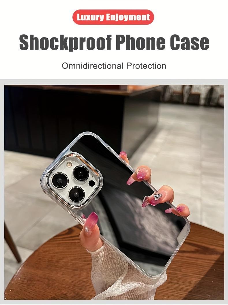 Makeup Mirror Phone Case for Women Men, Compatible with iphone 17promax 16, 15, 14, 13, 12, 11 Pro Max Pro Plus. Personalized Cute Mirror Makeup Phone Protective Cover Suitable for iphone, Shockproof Phone Case And Accessories.
