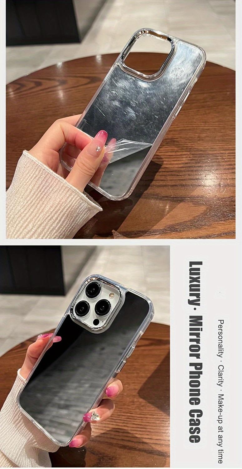 Makeup Mirror Phone Case for Women Men, Compatible with iphone 17promax 16, 15, 14, 13, 12, 11 Pro Max Pro Plus. Personalized Cute Mirror Makeup Phone Protective Cover Suitable for iphone, Shockproof Phone Case And Accessories.
