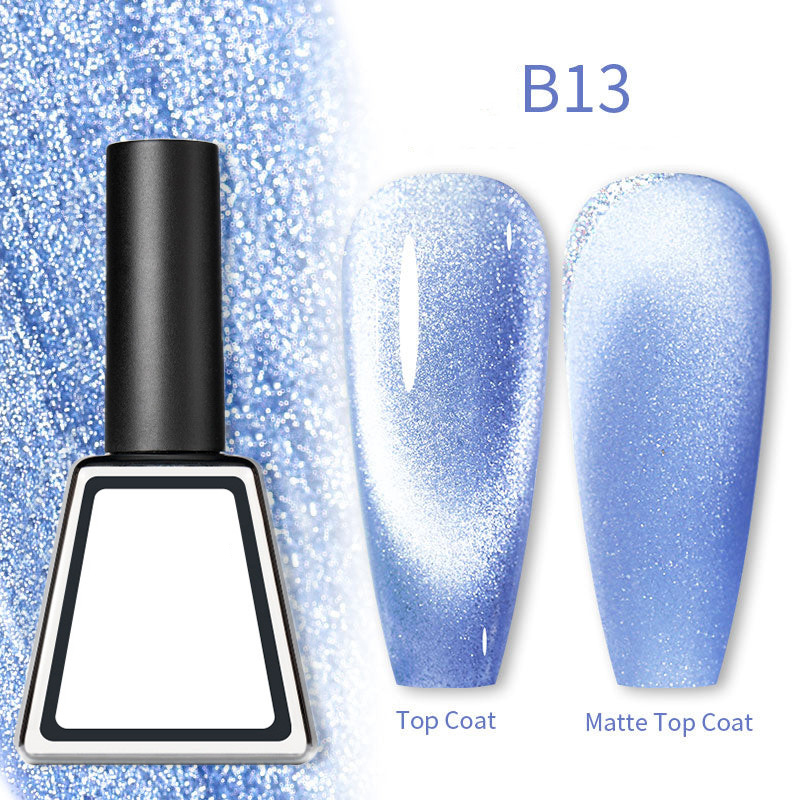 Rainbow Cat Eye Magnetic Gel Nail Polish