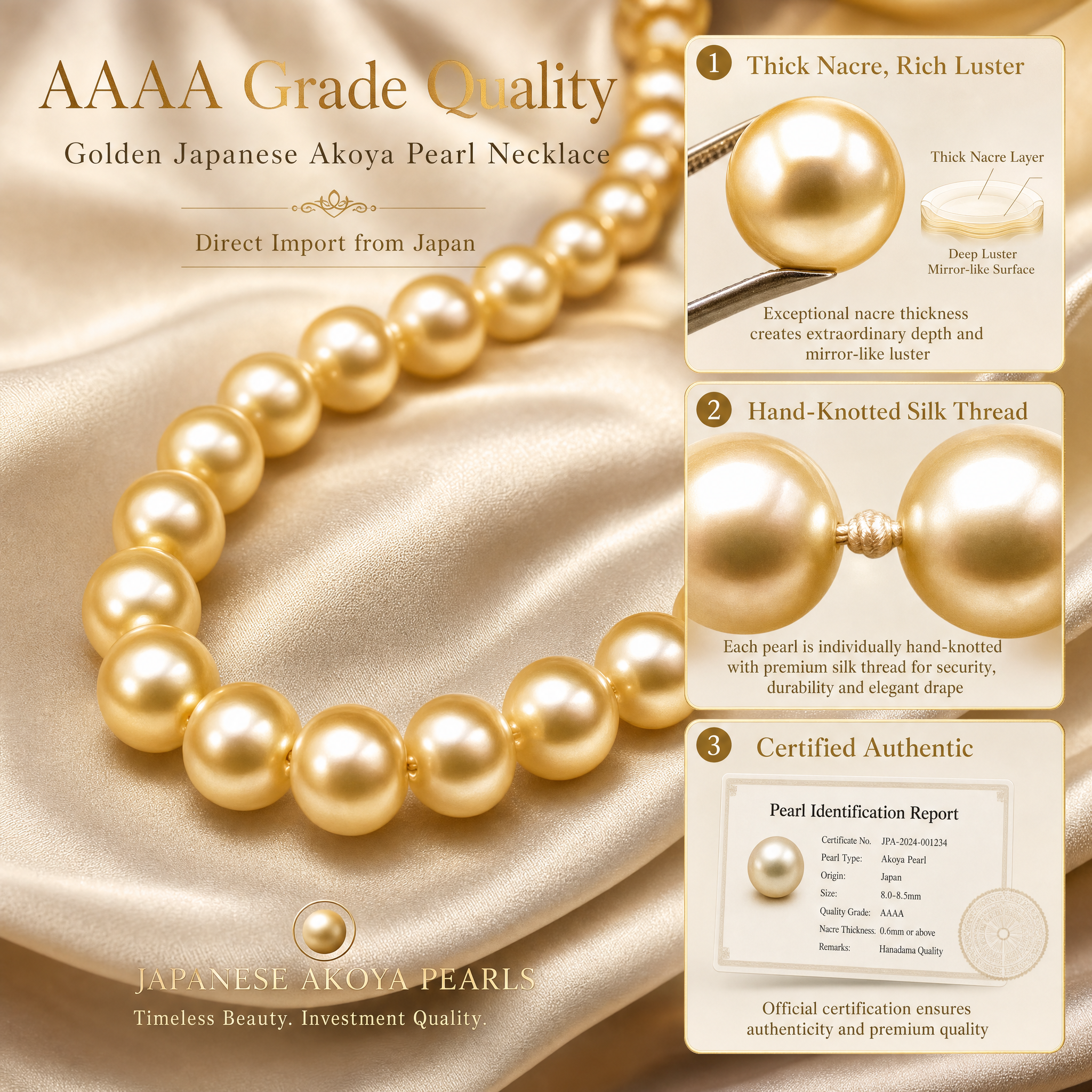 Japan AAAA - Akoya Pearl Necklace